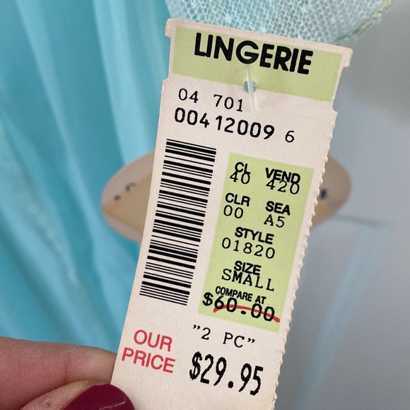 Vintage Sugar Plum Lingerie Long Sheer Peignoir Size Small - Picture 5 of 15